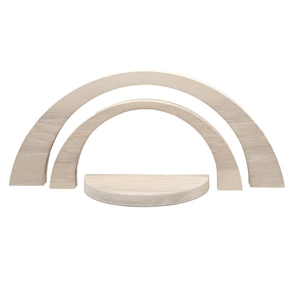 LED-Lichterbogenset 3-teilig Esche weiß vintage