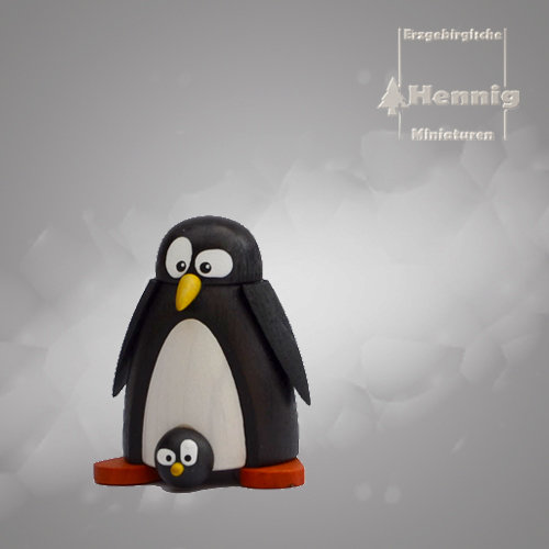 Hennig Pinguin mit Baby 5 cm