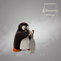 Hennig Pinguin fisherman 5 cm
