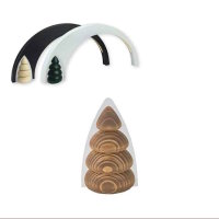 Baumhälfte Glas 7 cm für LB-341 cognacfarben