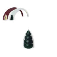 Baumhälfte Glas 7 cm für LB-341 dunkelgrün