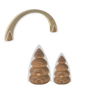 Baumhälftenpaar Glas 8 cm und 10 cm für LB-705