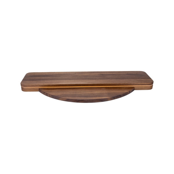 Grundbrett 550 2-teilig für LB-500/510 mit Beleuchtung Nussbaum geölt