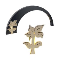 Designelement Glas 7 cm für LB-341/510 Blume natur