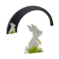 Designelement Glas 7 cm für LB-341/510 Hase weiß