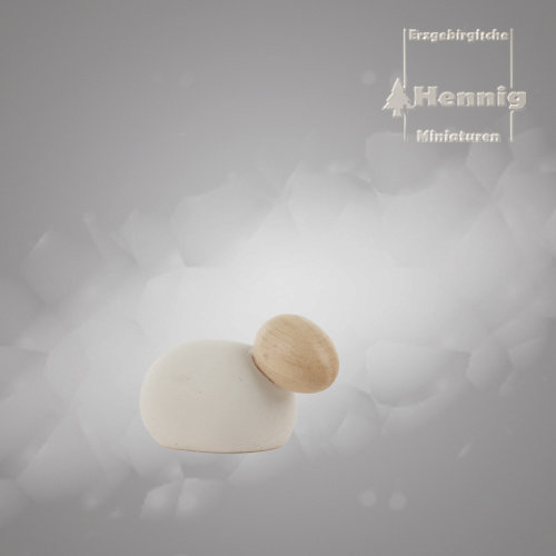 Hennig Schaf modern klein 2,5 cm natur/weiß
